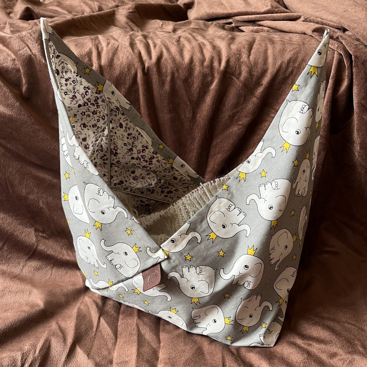Bento Bag Elephant Gray