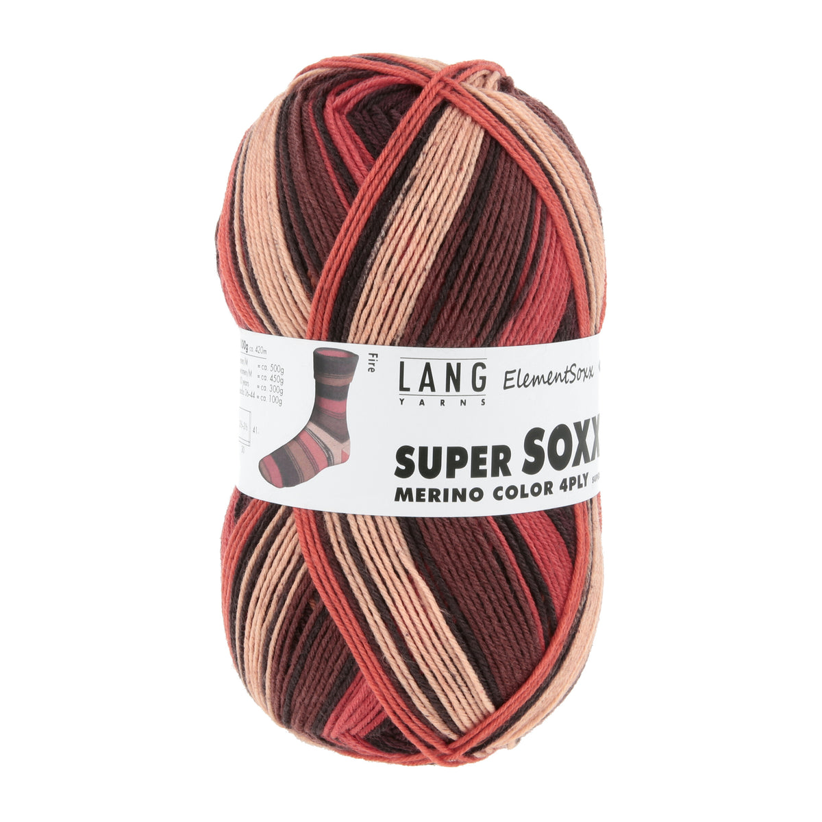 Lang Yarns Super Soxx Merino 4-Ply kleur 0523